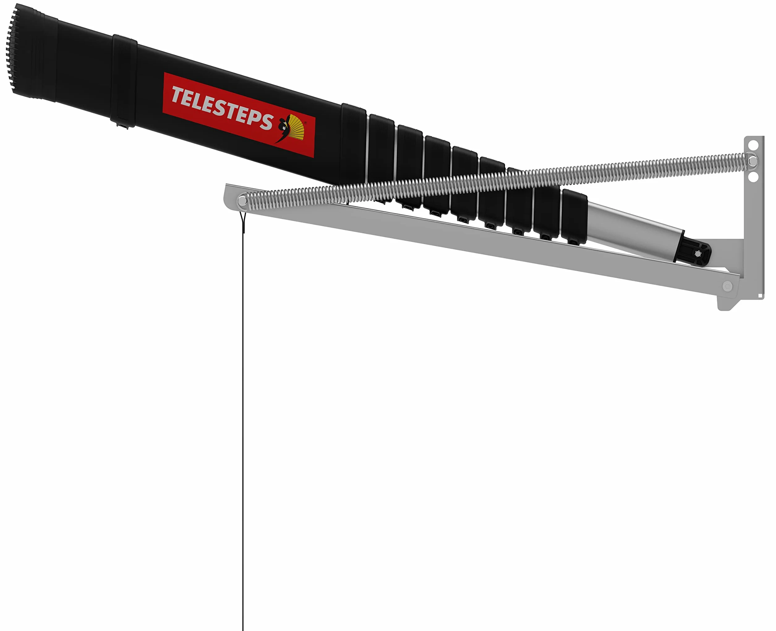 Drabina strychowa 2,95 m firmy TELESTEPS I Wyprodukowano w Szwecji I Loft Line I Kompaktowa drabina wysokiej jakości z opatentowaną konstrukcją klasy premium I EN 14975 I 72527-541