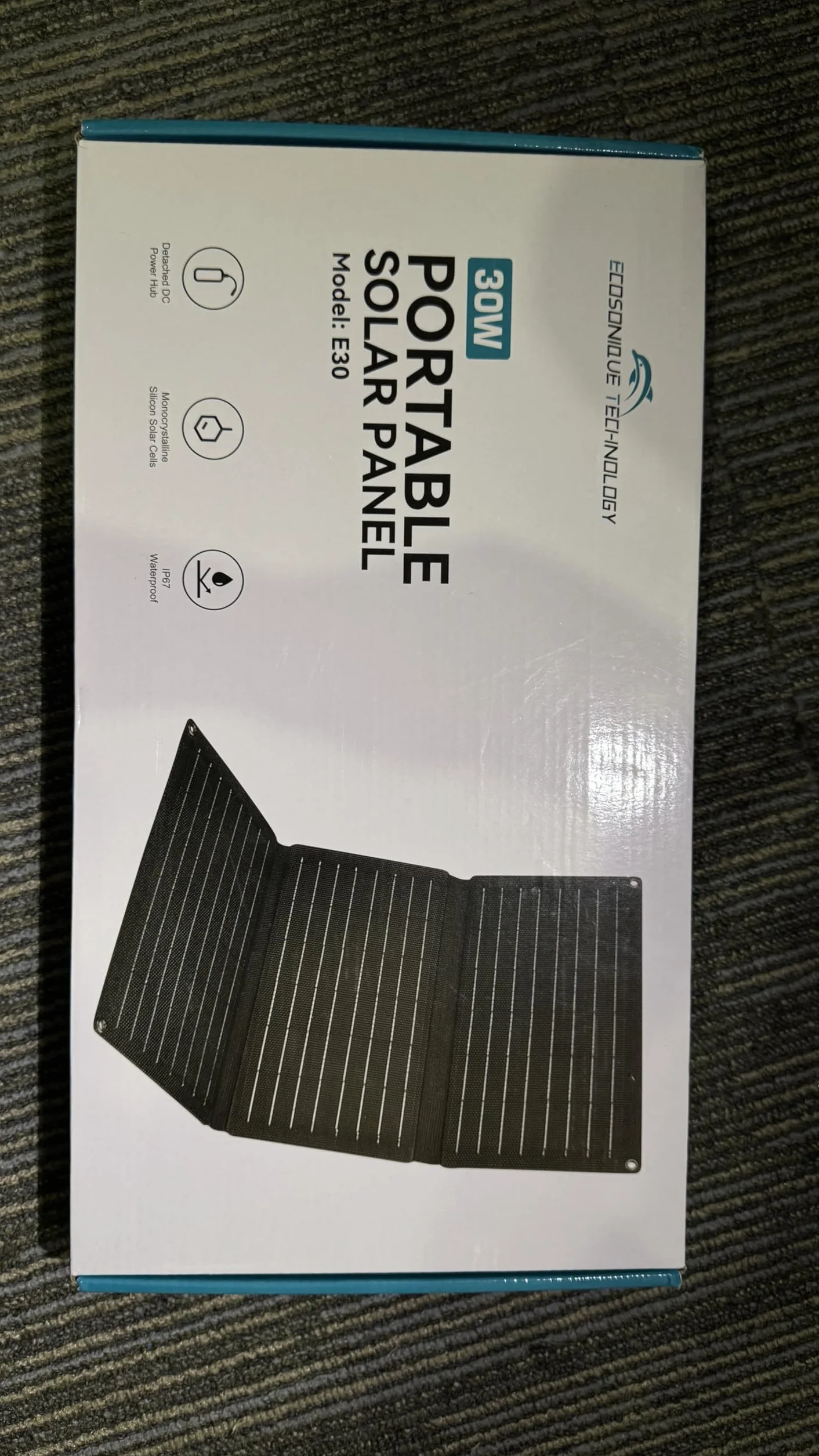 Ecosonique ładowarka solarna 30W USB A USB-C do telefonu komórkowego