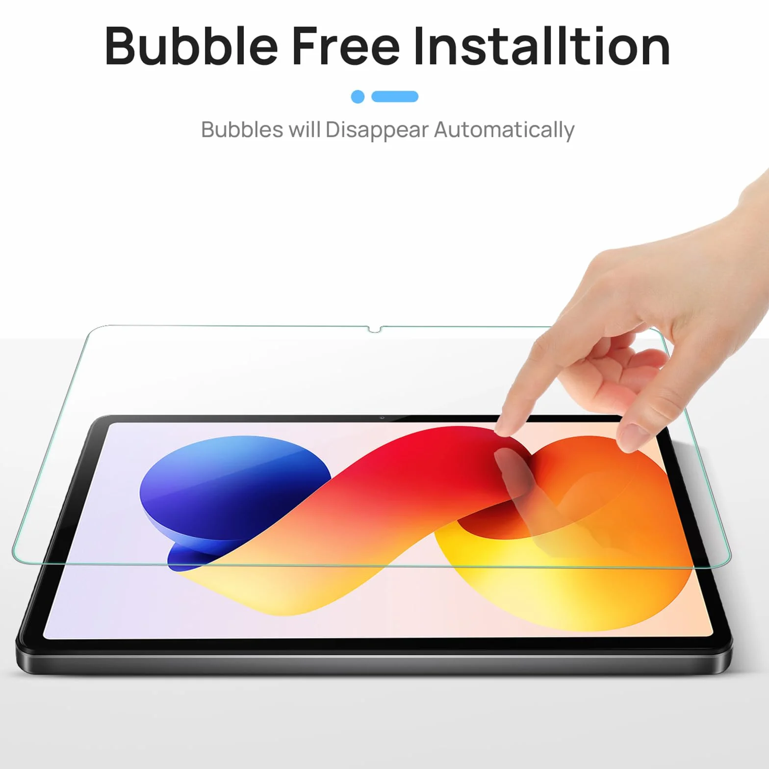 Gerutek Zestaw 2 ochraniaczy ekranu do Xiaomi Redmi Pad 2 Pro/Redmi Pad Pro/Xiaomi Poco Pad 12,1 cala 2024, twardość 9H, odporne na zarysowania, szkło hartowane HD, przezroczyste, odporne na