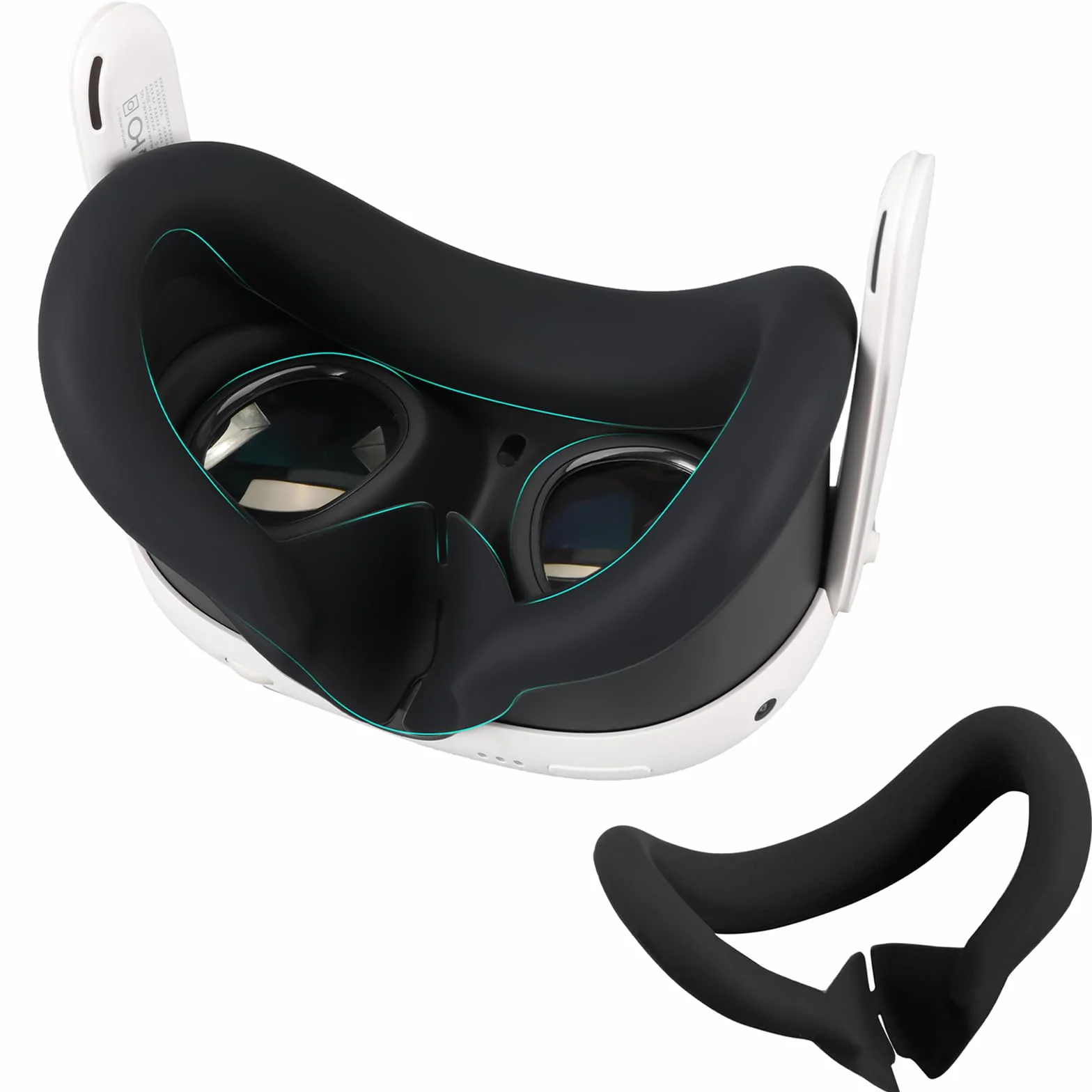 Silikonowa osłona twarzy do Meta Quest 3, poduszka VR odporna na pot