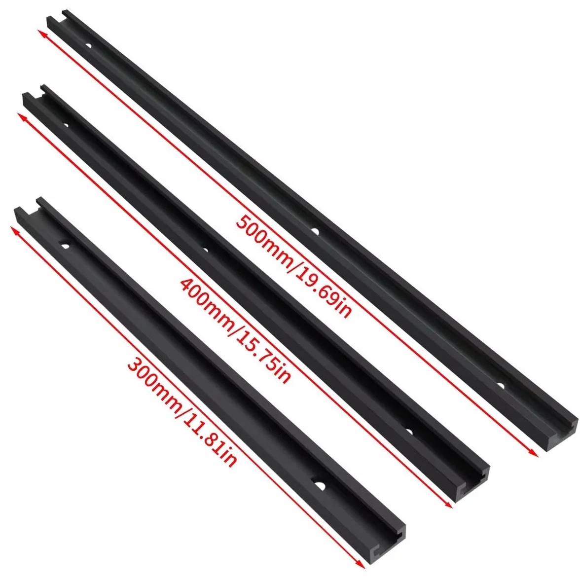 VIDOO Stolarska Szyna T-track T-slot Przyrząd Gniazdo Śruby T 19x9.5mm do Piły i Frezarki-1000mm