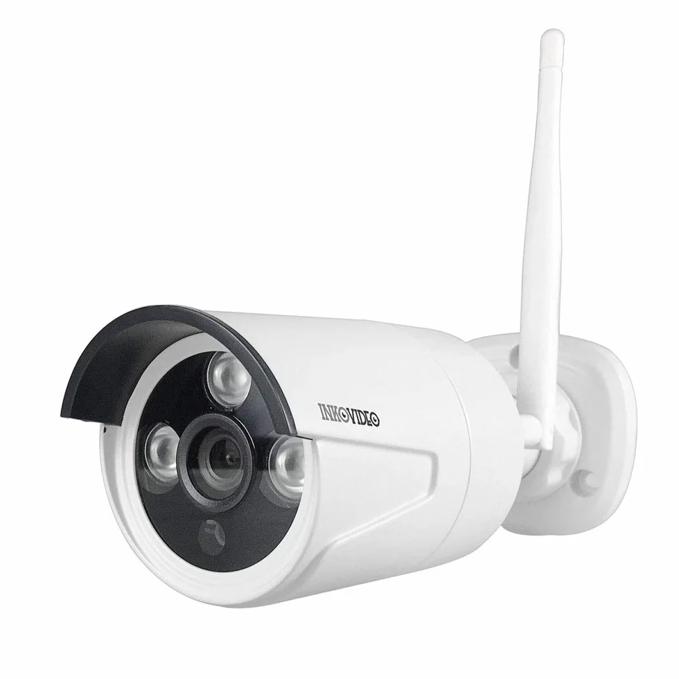 Inkovideo INKO-AL3003-2 – zestaw do monitoringu WLAN z wbudowanym monitorem 30,48 cm (12") i 2 kamerami 3 MP