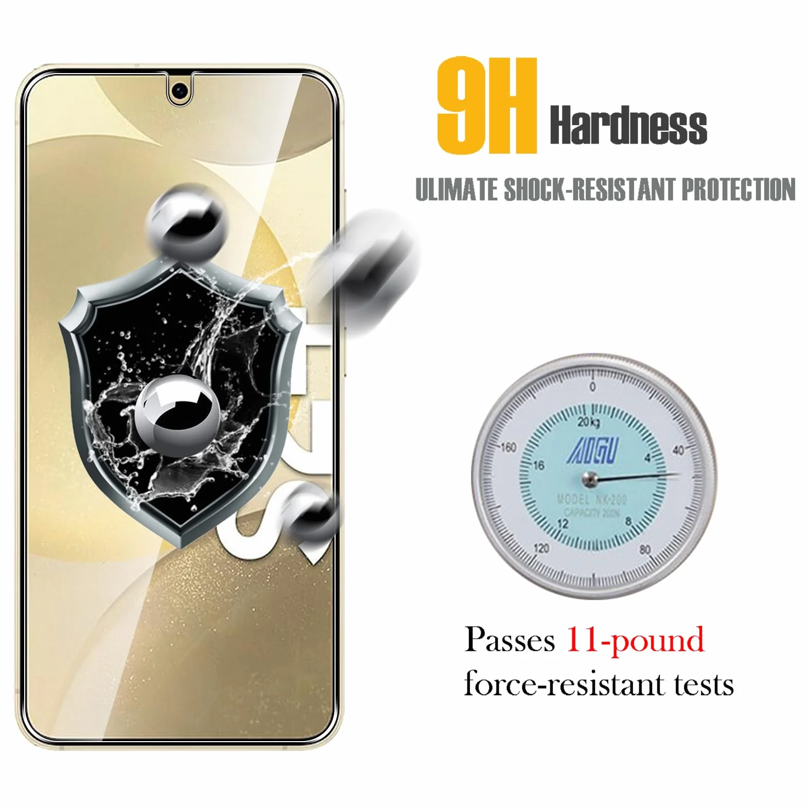 WFTE Folia ochronna na wyświetlacz z hartowanego szkła do Samsung Galaxy S24 5G/S25 5G, odporna na zarysowania, wysoka przejrzystość, bez odcisków palców, bez pęcherzyków powietrza, bez kurzu, 2
