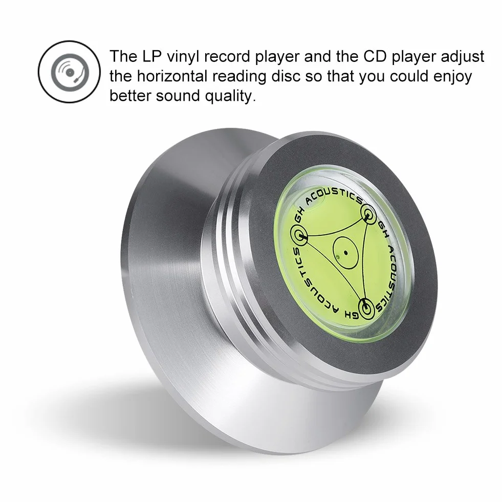 Gramofony winylowe LP Stabilizator płyty, aluminium 120g Zacisk do rekordów Gramofon Gramofon do gramofonu, czarny