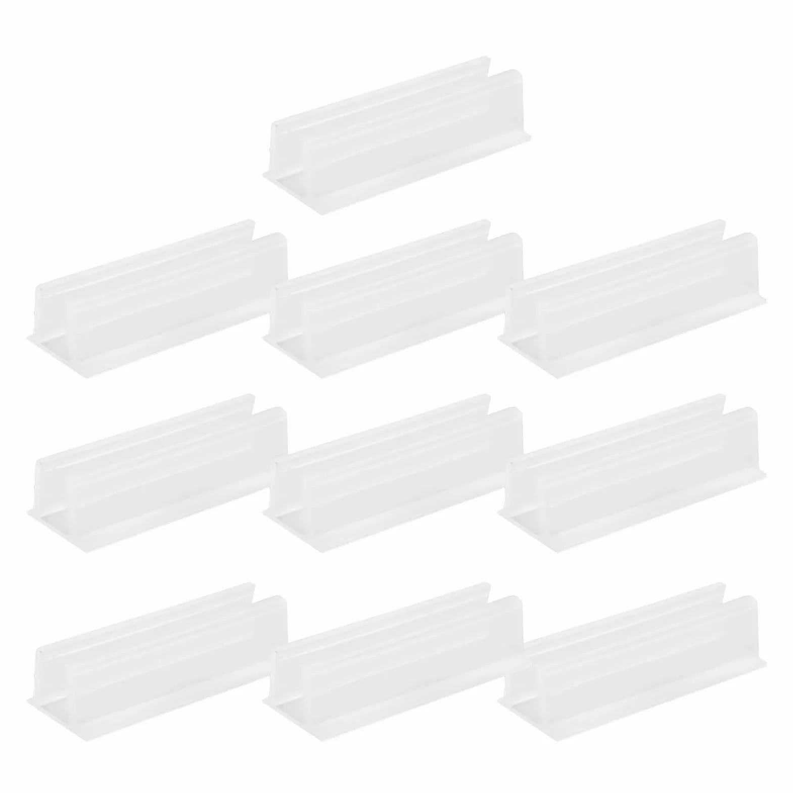 Klipsy montażowe do oświetlenia linowego – uchwyt na pasek LED, 10 sztuk, neonowe uchwyty, przezroczyste, wodoodporne uchwyty, samoprzylepny uchwyt do domu, kuchni, na zewnątrz, Boże Narodzenie, do