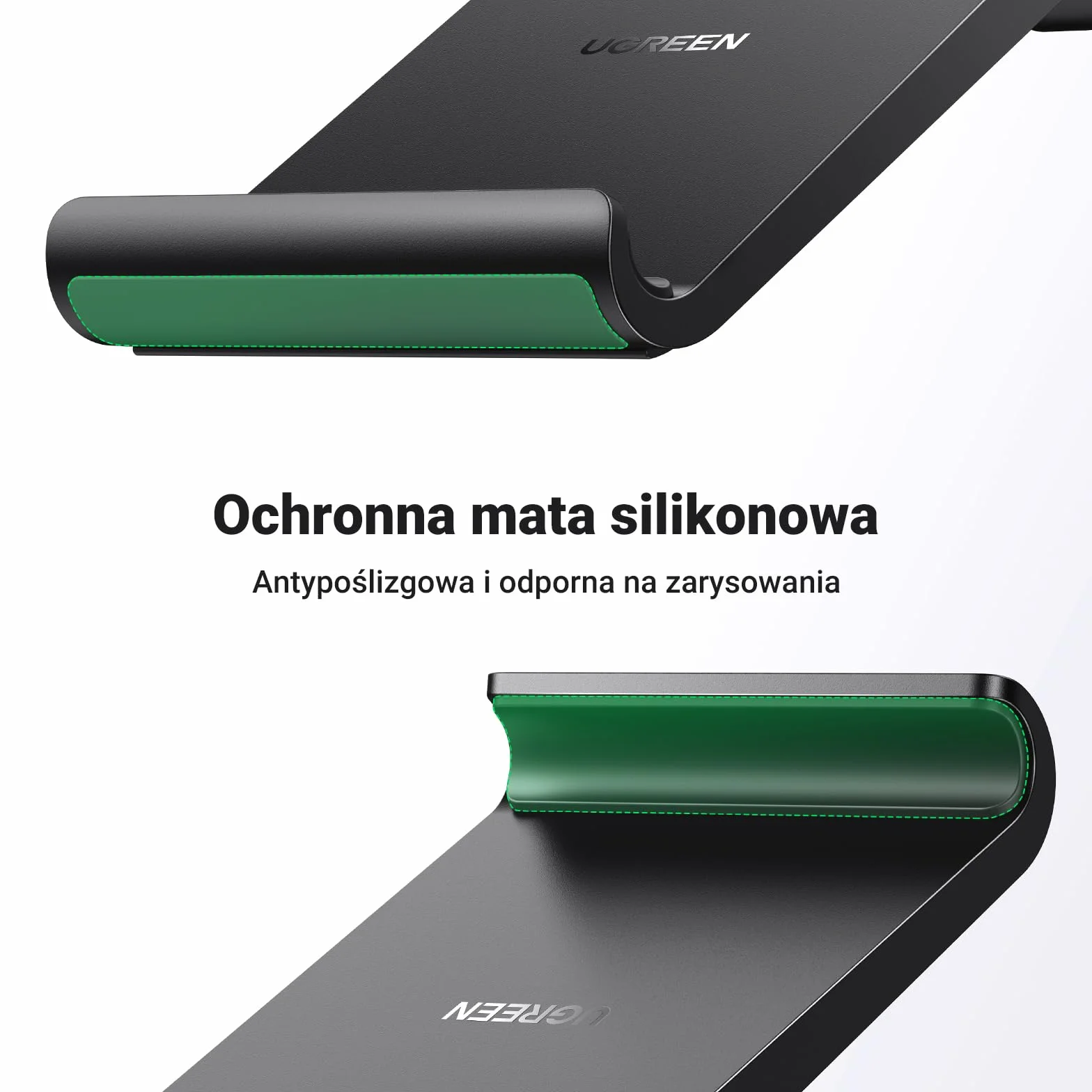 UGREEN Uchwyt na Telefon Regulowany Składany Stojak Czarny