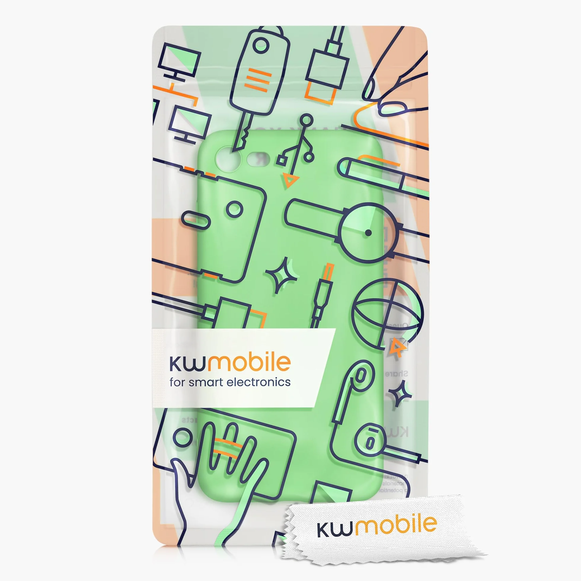 kwmobile Etui do Apple iPhone SE 2022/2020/8/7 Zielony matowy limonkowy
