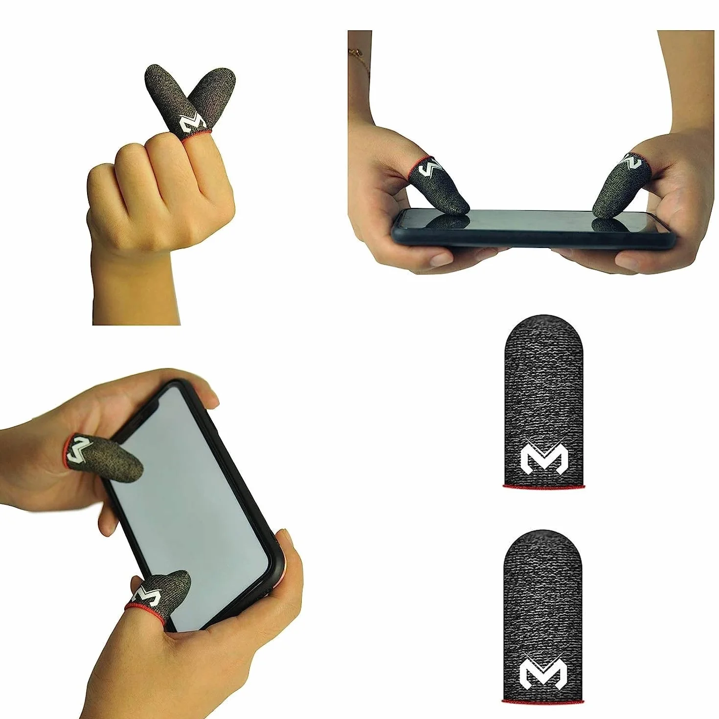 WitBicg Finger Sleeve rękawiczki do gier PUBG antypotowe jedwabiste