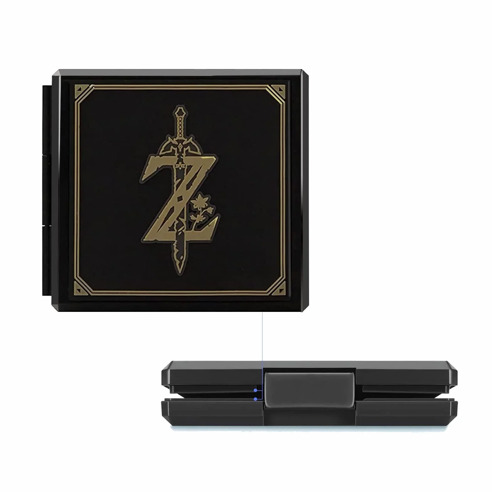 Nintendo Switch Memory Card Case Torba na karty pamięci 12 przegródek Zelda Black