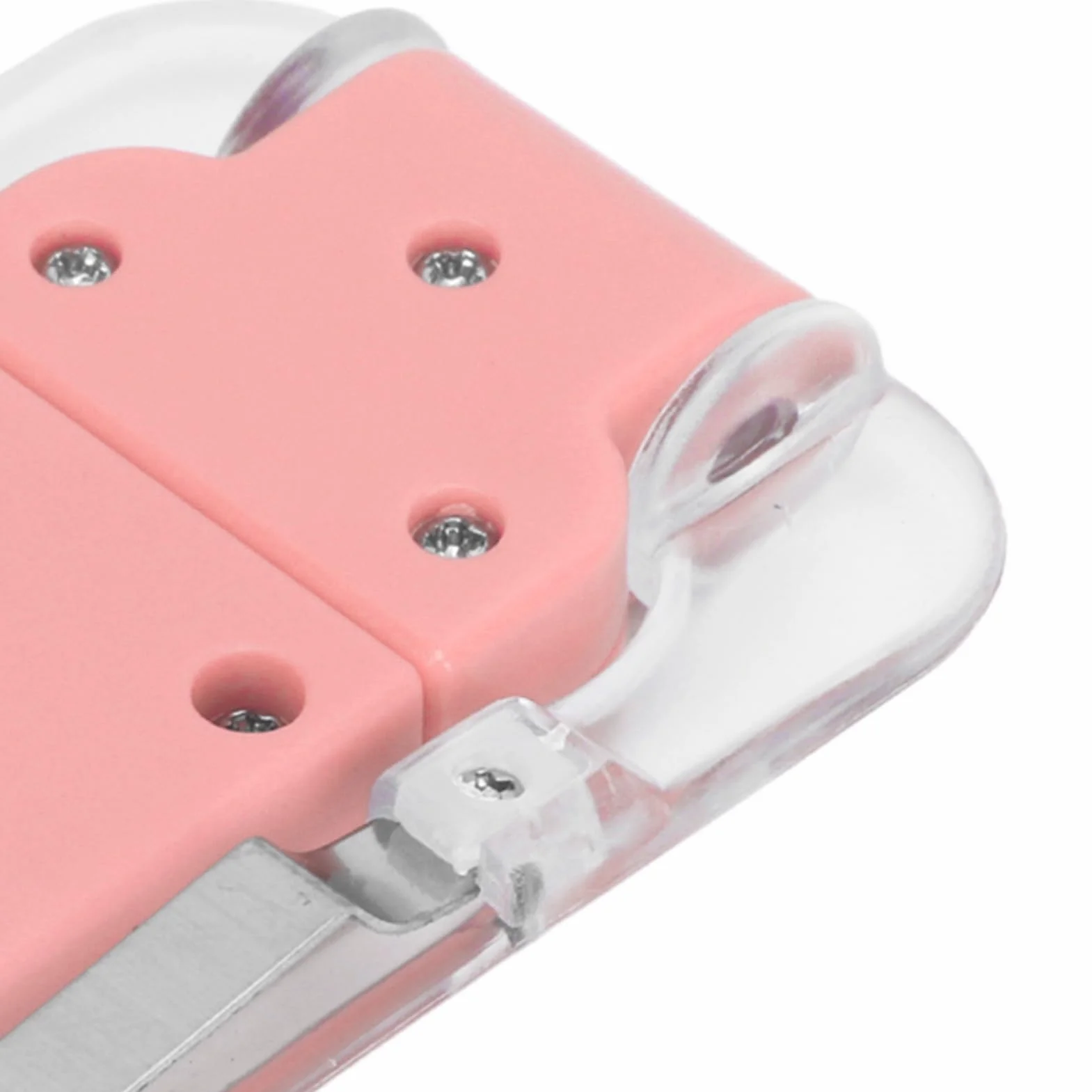 Lampka do czytania na łóżko LED zakładka lampka USB ładowalna 3 jasność ciepła biel przenośna klips lampa do czytania w nocy różowa