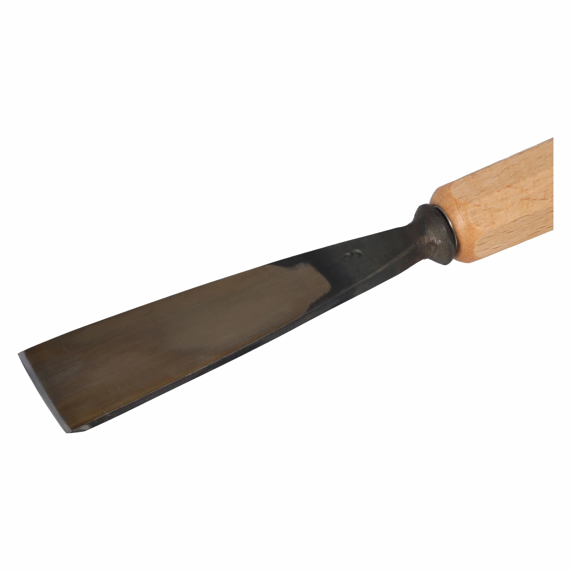 Stubai 520330 Dłuto do rzeźbienia w drewnie typ 3 z drewnianym uchwytem, złoty/beżowy, 30 mm