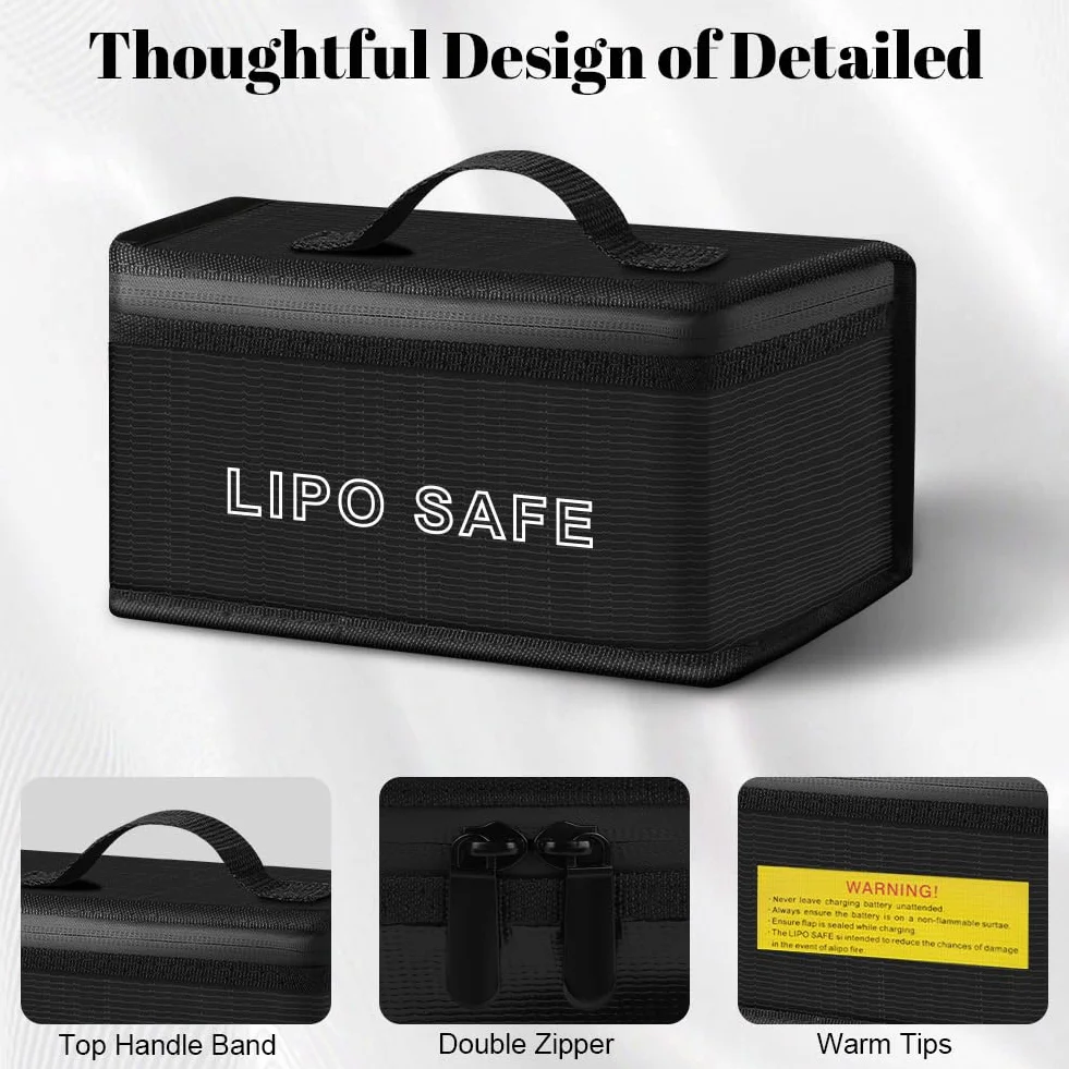 Vicloon ognioodporna torba na baterie Lipo 2 szt. LiPo Guard