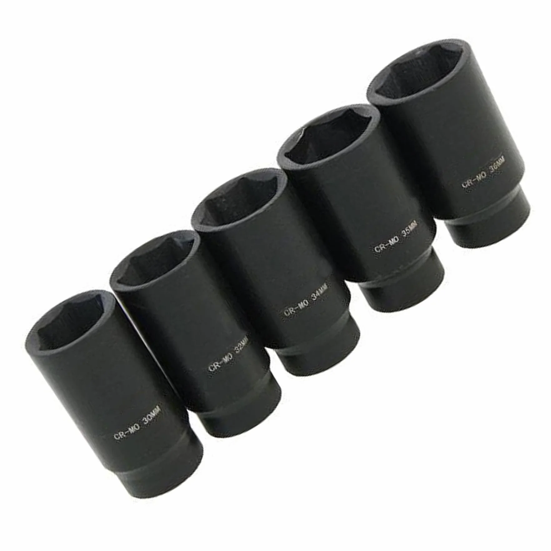 Dapetz ® 1/2" Napęd głęboki udarowy zestaw gniazd do nakrętek piasty 30 mm 32 mm 34 mm 35 mm 36 mm