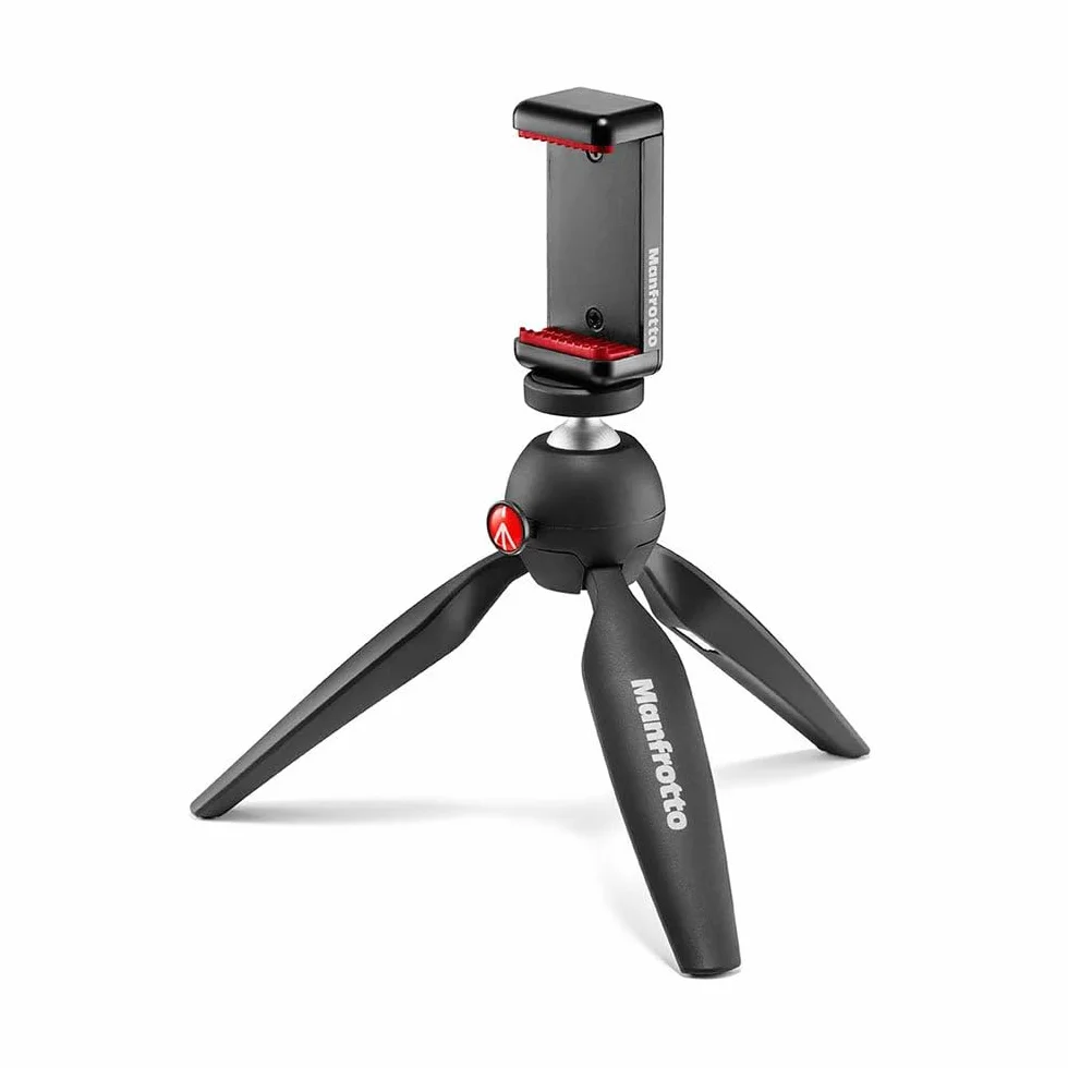 Manfrotto MKPIXICLMII-BK mini statyw z uniwersalnym zaciskiem do smartfona, czarny