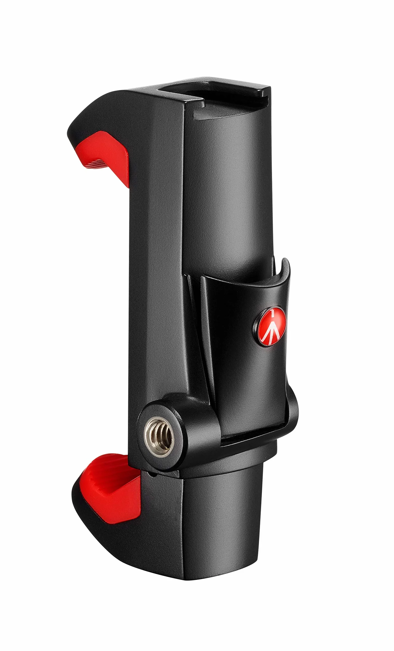 Manfrotto Uniwersalny zacisk do smartfona, wersja Pro (MCPIXI), do miniaturowego statywu do aparatu, statywu stołowego, kompaktowego statywu, do vlogów, czarny