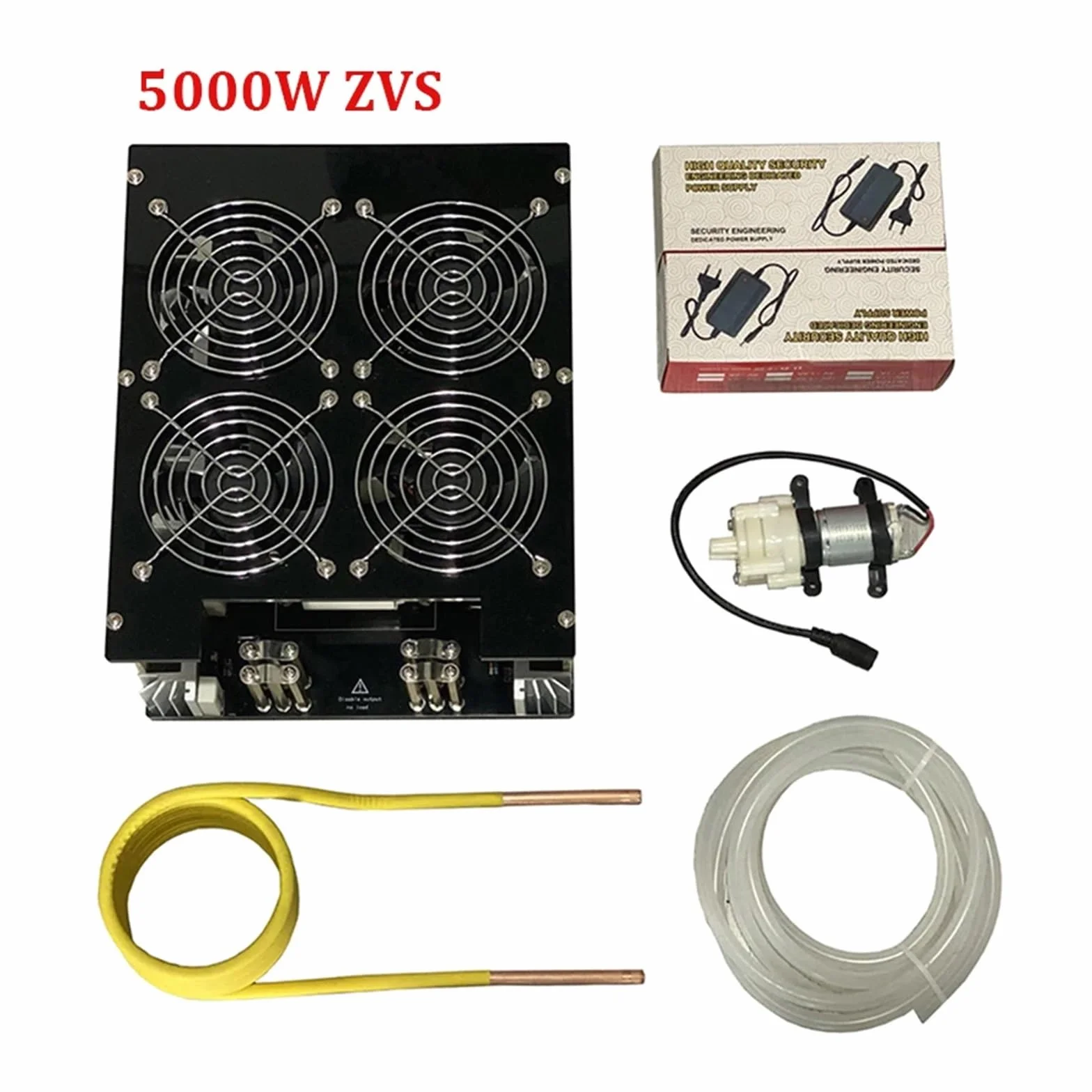 Moduł ogrzewania indukcyjnego Moduł nagrzewnicy indukcyjnej ZVS o mocy 5000 W. Płyta PCB do ogrzewania indukcyjnego wysokiej częstotliwości Stopiony metal + cewka + pompa Zabezpieczenie przed przeciąż
