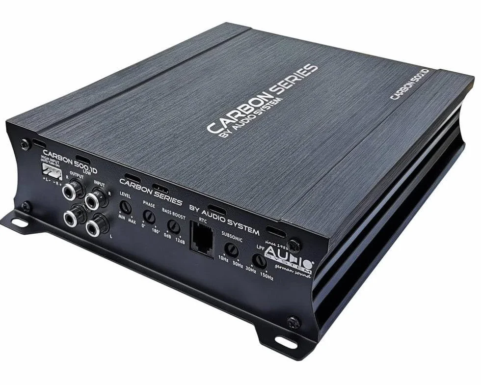 Audio System Carbon 500.1 D Mono 1-kanałowy wzmacniacz cyfrowy mono 500 W RMS