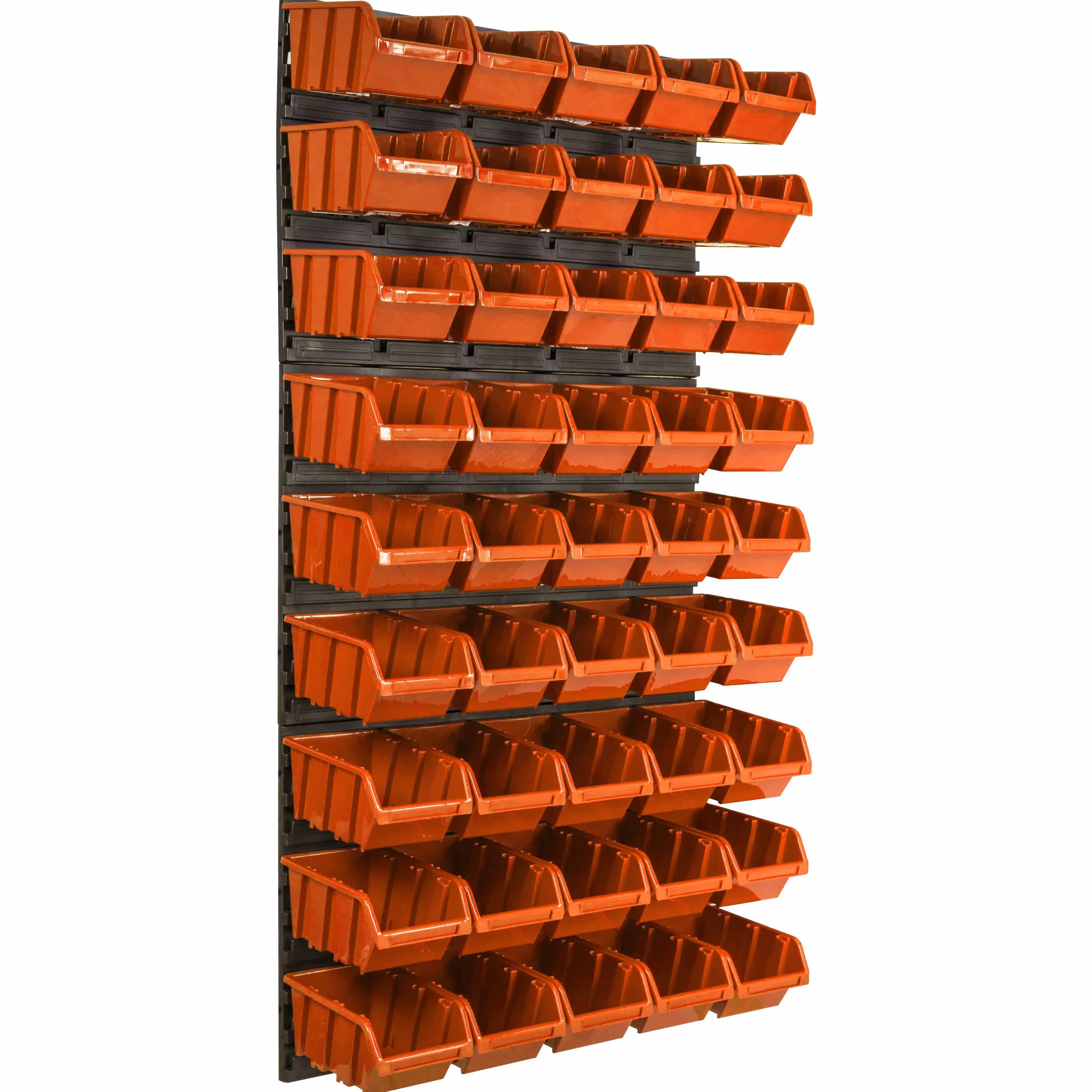 45 szt. pudełek system magazynowy regał ścienny 58 x 117 cm pojemniki do układania w stos pojemniki do przechowywania magazynów, bardzo mocne płyty ścienne, regał rozszerzalny regał warsztatowy regał magazynowy regał warsztatowy regał ścienny regał ścienn