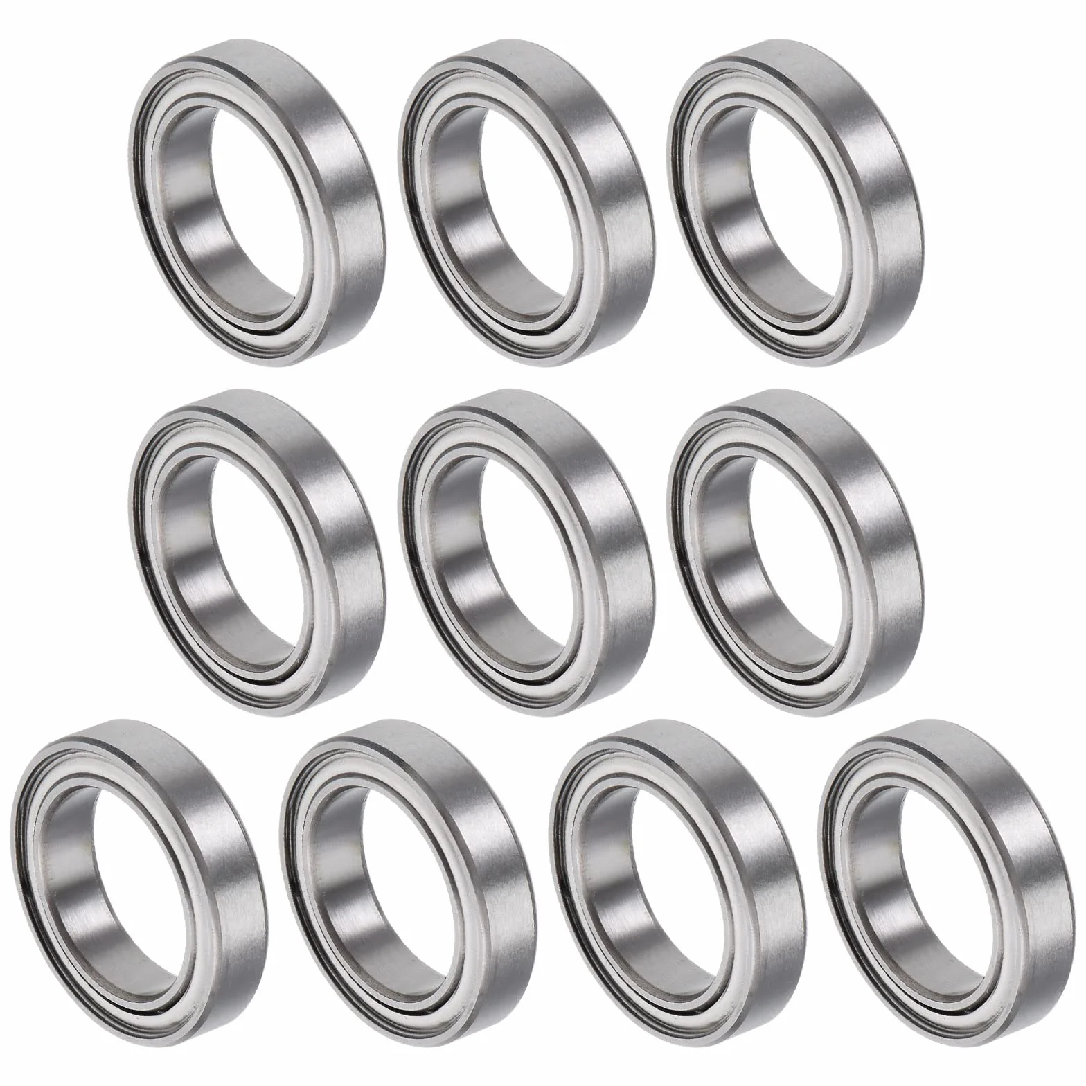 QUARKZMAN 6701ZZ 12x18x4mm Łożyska kulkowe x 10szt Chrom Stal do maszyn i narzędzi, [Podwójne opancerzone]