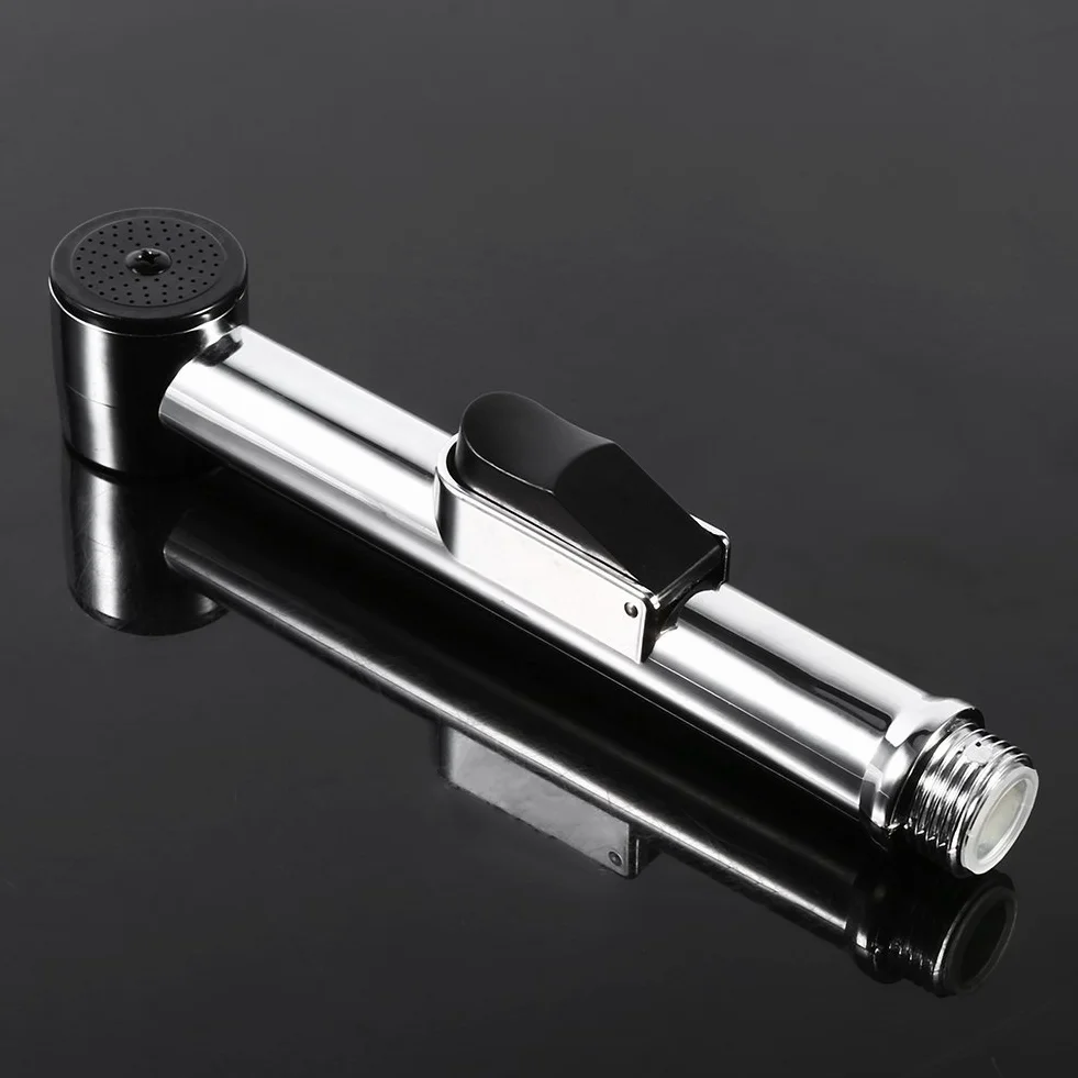 Spryskiwacz bidet opryskiwacz do domu łazienka ręczny przenośny chromowany ABS szattaf toaleta bidet prysznic natrysk
