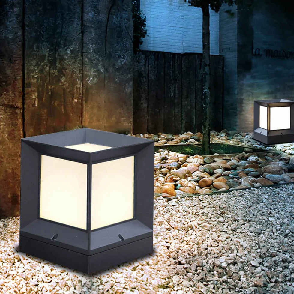 Lampy solarne, Aluminiowy Korpus Lampy Z Akrylowym Abażurem. Ocena W Warunkach Mokrych(15cm)
