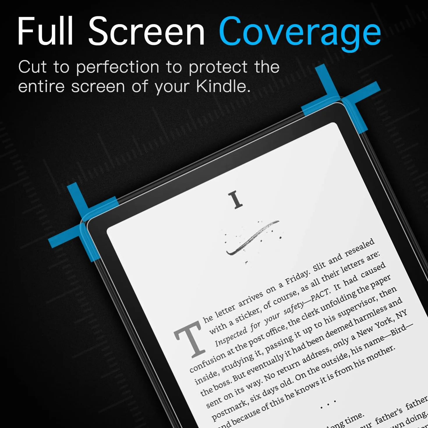 MoKo 4 Pack Screen Protector for 7" 12th Signature Edition eReader 2024, Anti-Glare Matte PET Film for Boox Go 7, Kobo Aura 2