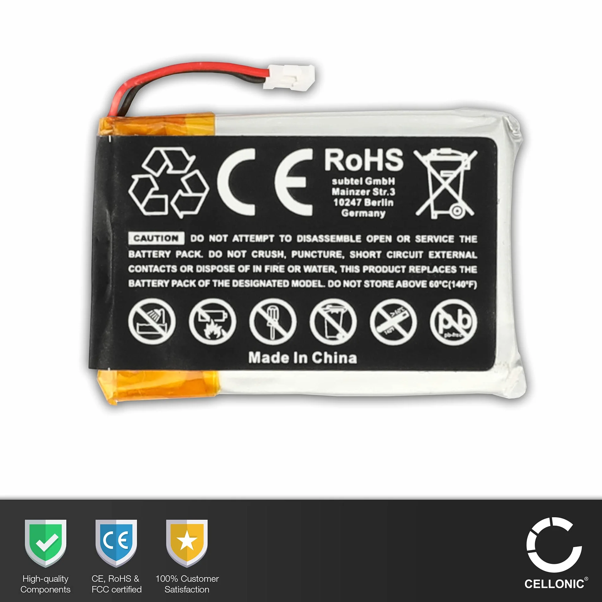 CELLONIC® Akumulator kompatybilny z Garmin Approach S60 Fenix 5 Fenix 5X 230 mAh