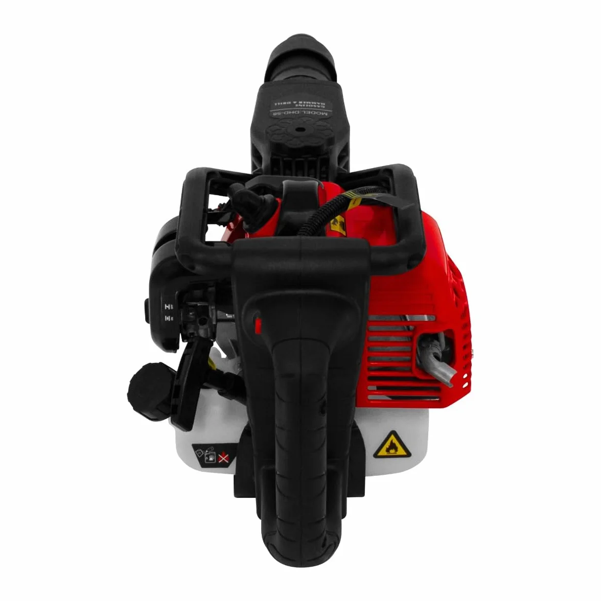 T-Mech Wiertarka udarowa napędzana benzyną 2-suwowa 1 kW obrotowy wyłącznik dłutowanie rozbiórka młotek udarowy 37,7 cm³/zestaw narzędzi i tłuszcz