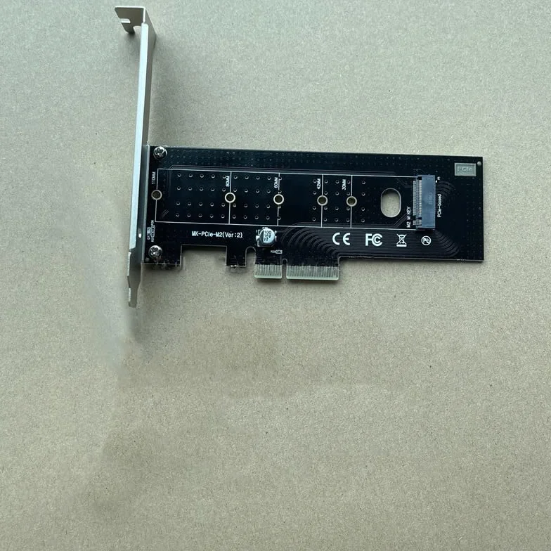 WANGCL Adapter NVME PCIE M.2 M-key do PCIE 4x z wspornikiem montażowym