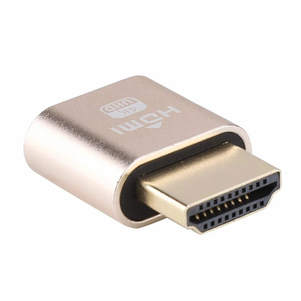 HDMI Fake Load VGA Analog Camouflage HD Ekran blokady Wirtualny wyświetlacz, DispalyPort Headless Ghost Display