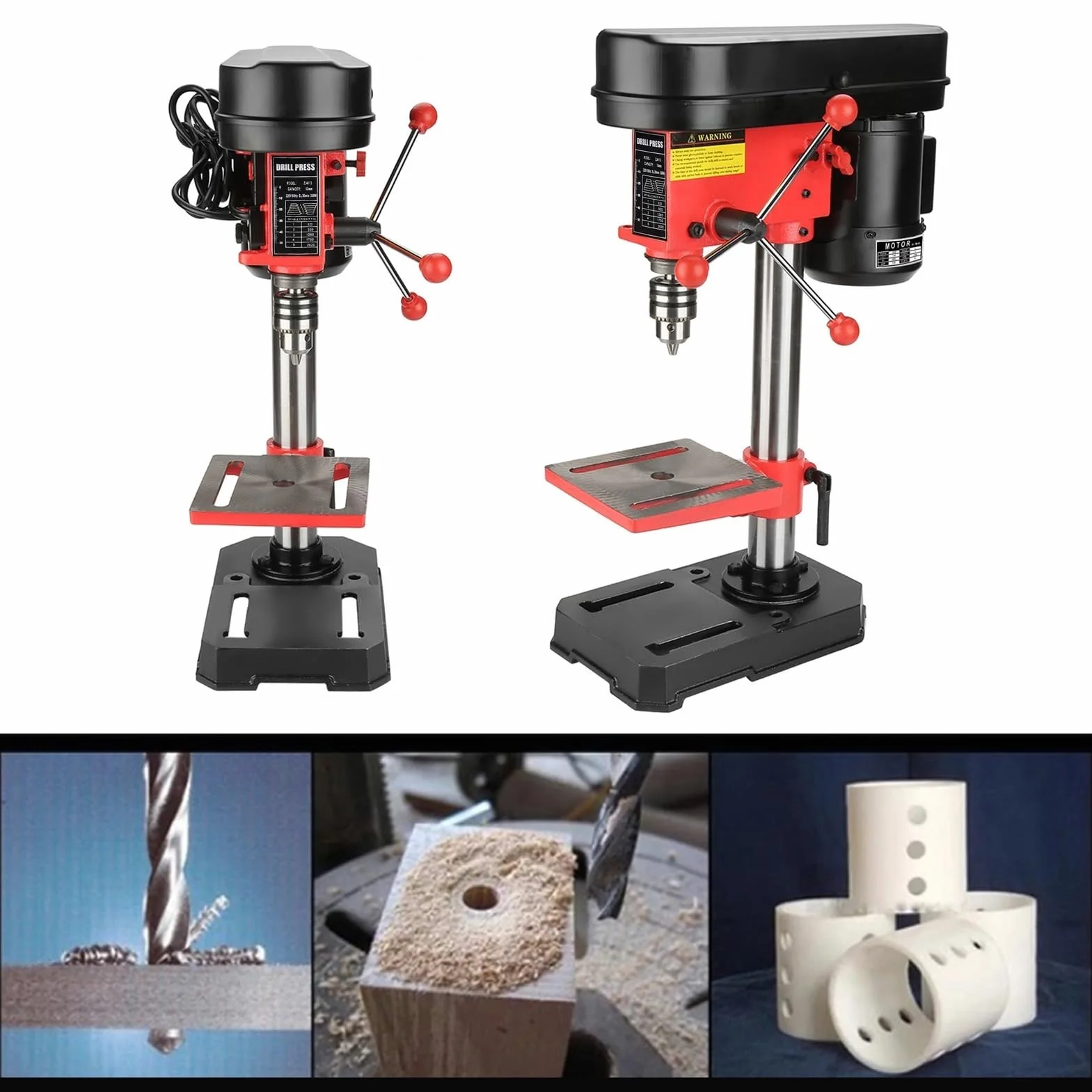 Wiertarka stołowa Wiertarka stołowa Maszyna do wiertarki stołowej Stojak do prasy stołowej Montowany na stole warsztatowym 350 W 5 prędkości 50 mm Narzędzie do naprawy stołu warsztatowego