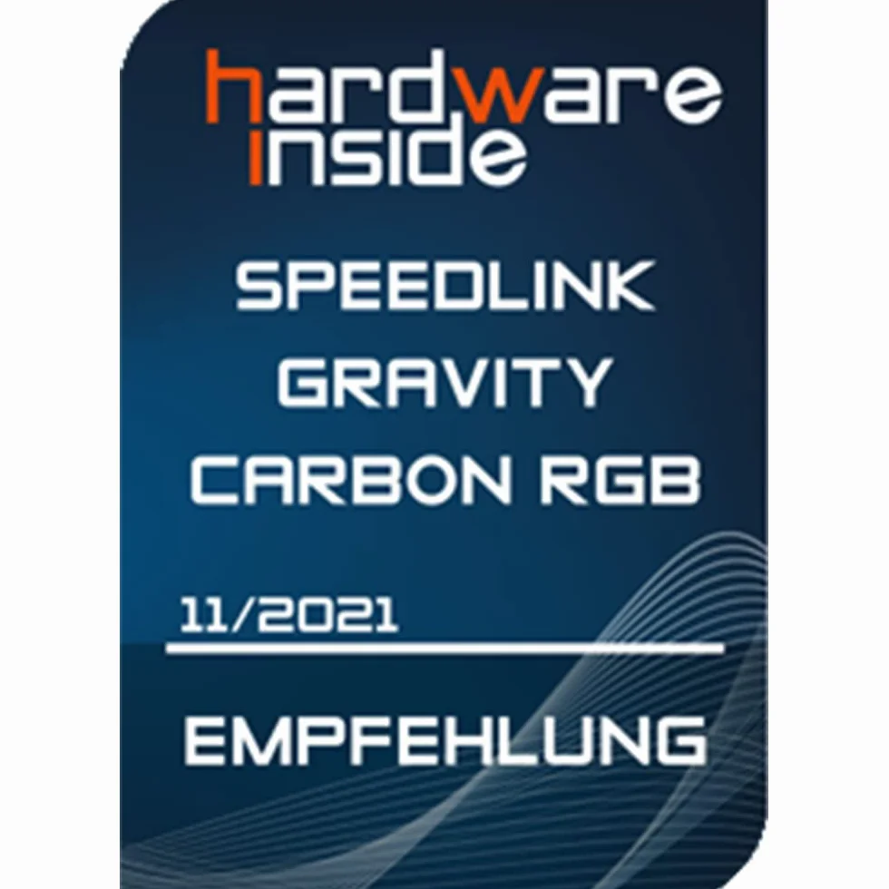 Speedlink GRAVITY CARBON RGB 2.1 System głośników z subwooferem Bluetooth 120 W Czarny