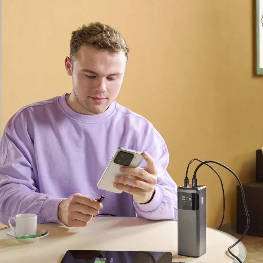 Hama Power Pack 24000mAh 150W Power Bank Szybkie Ładowanie Power Delivery Quickcharge 2xUSB-C 1xUSB-A Kompaktowy Podróżny