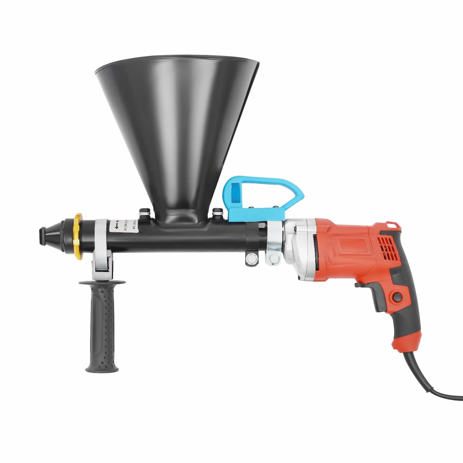 Elektryczny pistolet do fug do zaprawy, 700 W, 220 V, elektryczna prasa do zaprawy z olejarką i dyszą płaską i okrągłą, narzędzie do fug fugowych, podłóg murarskich
