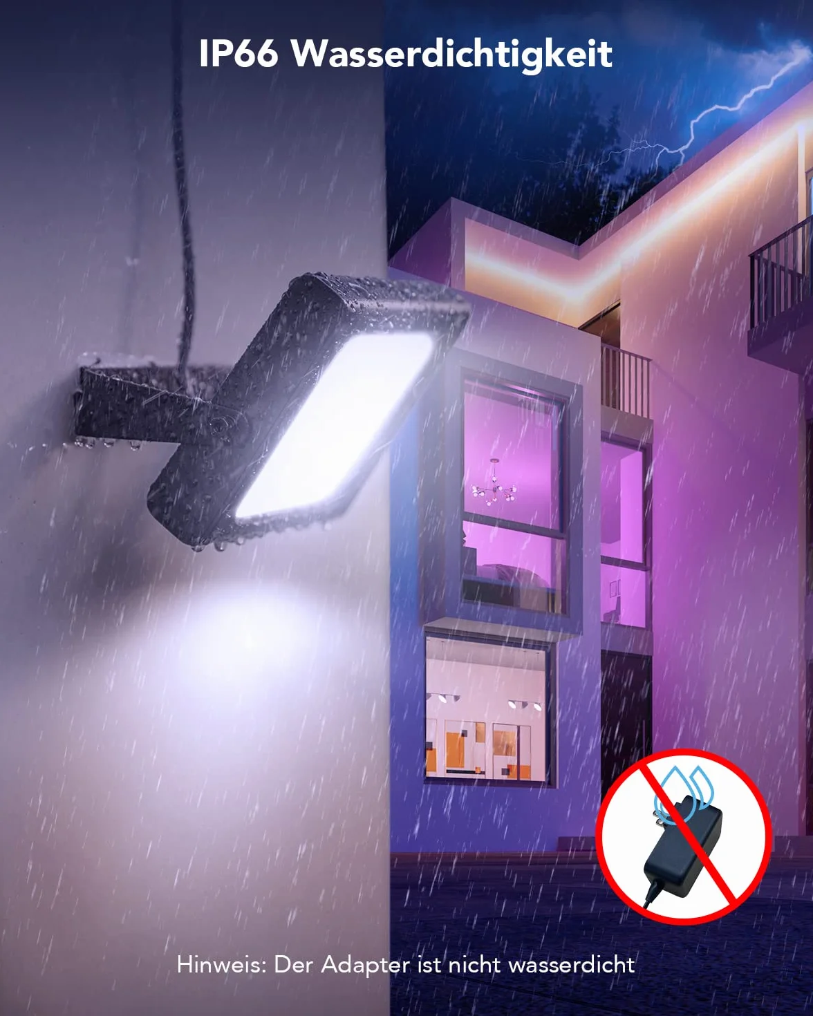 Govee RGBICWW Smart LED Spotlight, WiFi Outdoor Spotlight Works with Alexa, 2700-6500K, Dimmable LED Light with Colour Changing, IP66 Waterproof, Pack of 4
