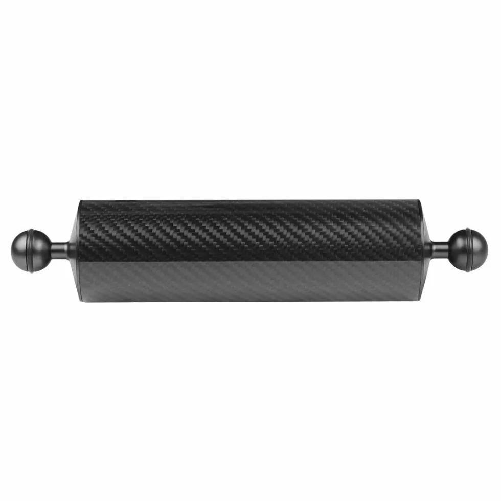 2 szt. D60 mm 10/12 cala wyporność 447 g / 550 g podwodna fotografia nurkowa ramię lampy węglowej ręczna 1 cal podwójna głowica kulkowa ulepszona wersja (12 cali czarna)
