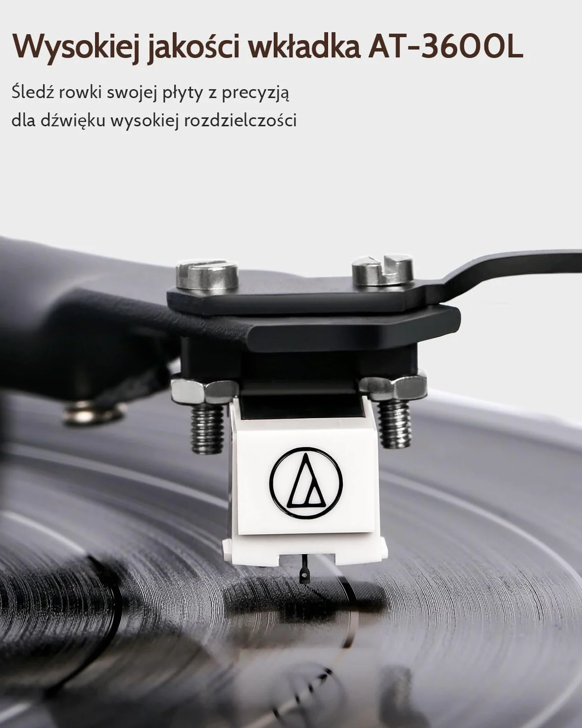 1 BY ONE Gramofon Bluetooth HiFi System MM 33/45 obr./min z USB, Napęd paskowy, Automatyczne zatrzymanie