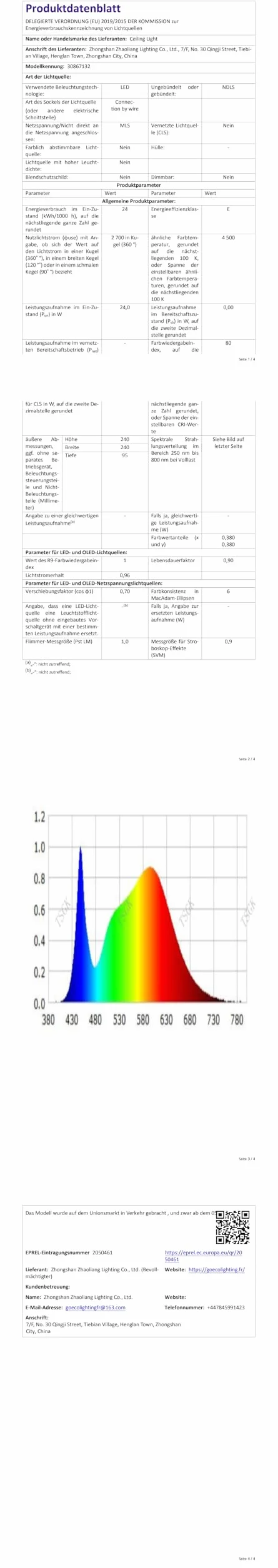 Comely Zestaw 2 nowoczesnych lamp sufitowych LED, 24 W, 1900 lm, mała kwadratowa lampa sufitowa LED, do sypialni, salonu, korytarza, balkonu, naturalnego światła 4500 K, białe 24 cm