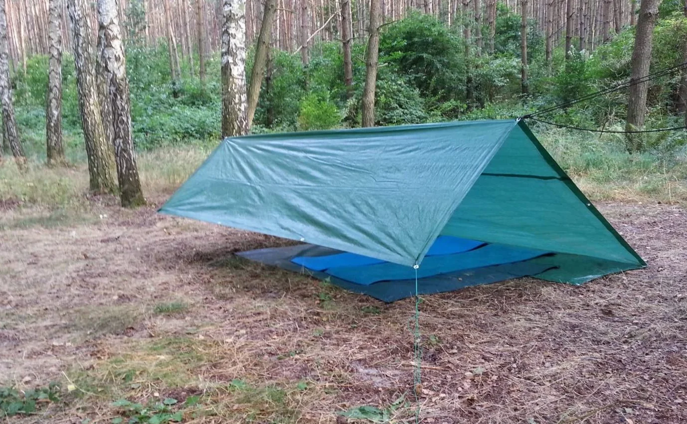 Mivos Uniwersalna plandeka wodoszczelna 4 x 4 m, zielona, plandeka 90 g/m², plandeka ochronna do mebli ogrodowych i drewnianych, odporna na pleśń, plandeka ogrodowa z aluminiowymi oczkami