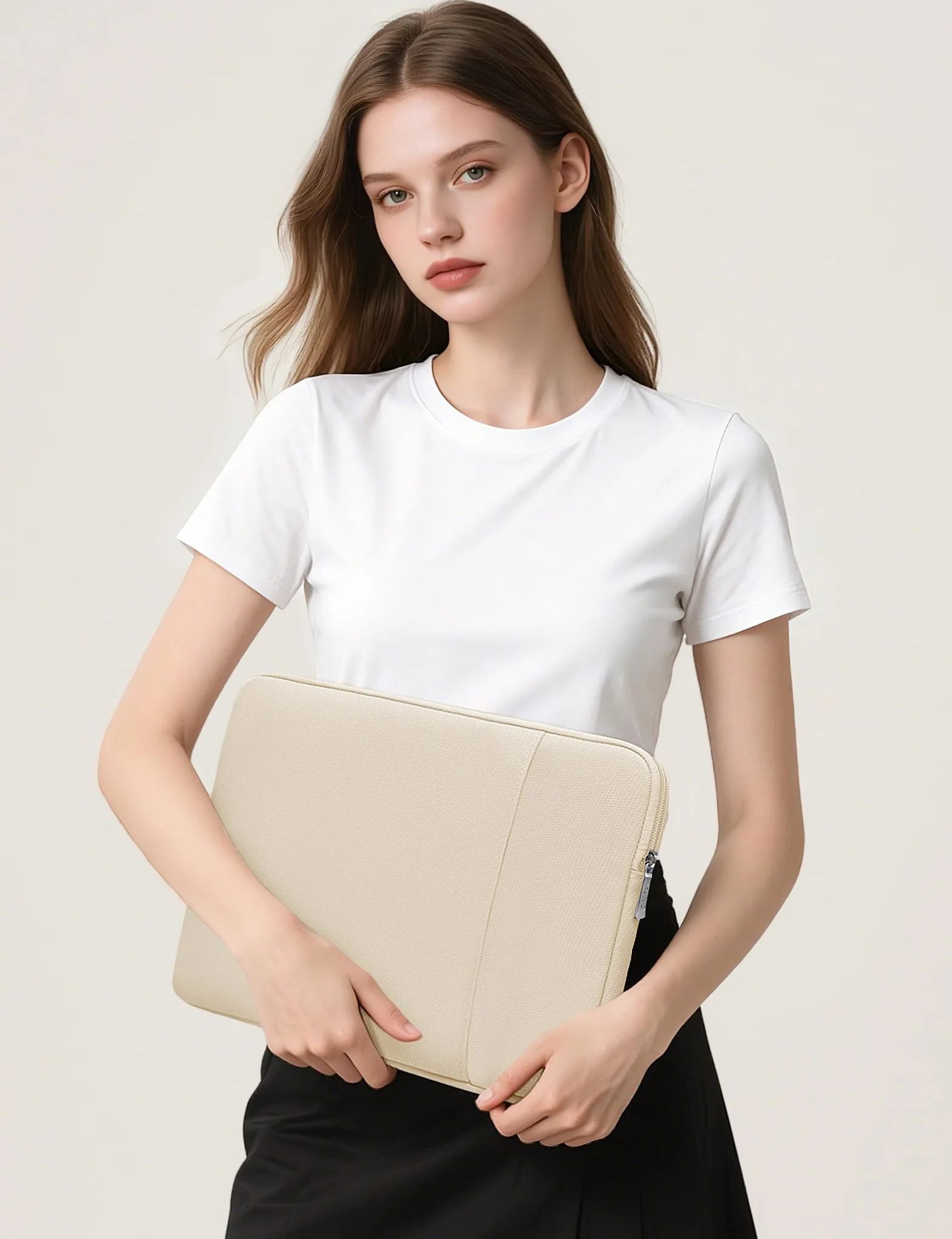 HYZUO 13 Cali Etui na Laptopa MacBook Air 13 M5/M4/M3/M2/M1, MacBook Pro 13 M2/M1, iPad Pro/Air 13, Piasek