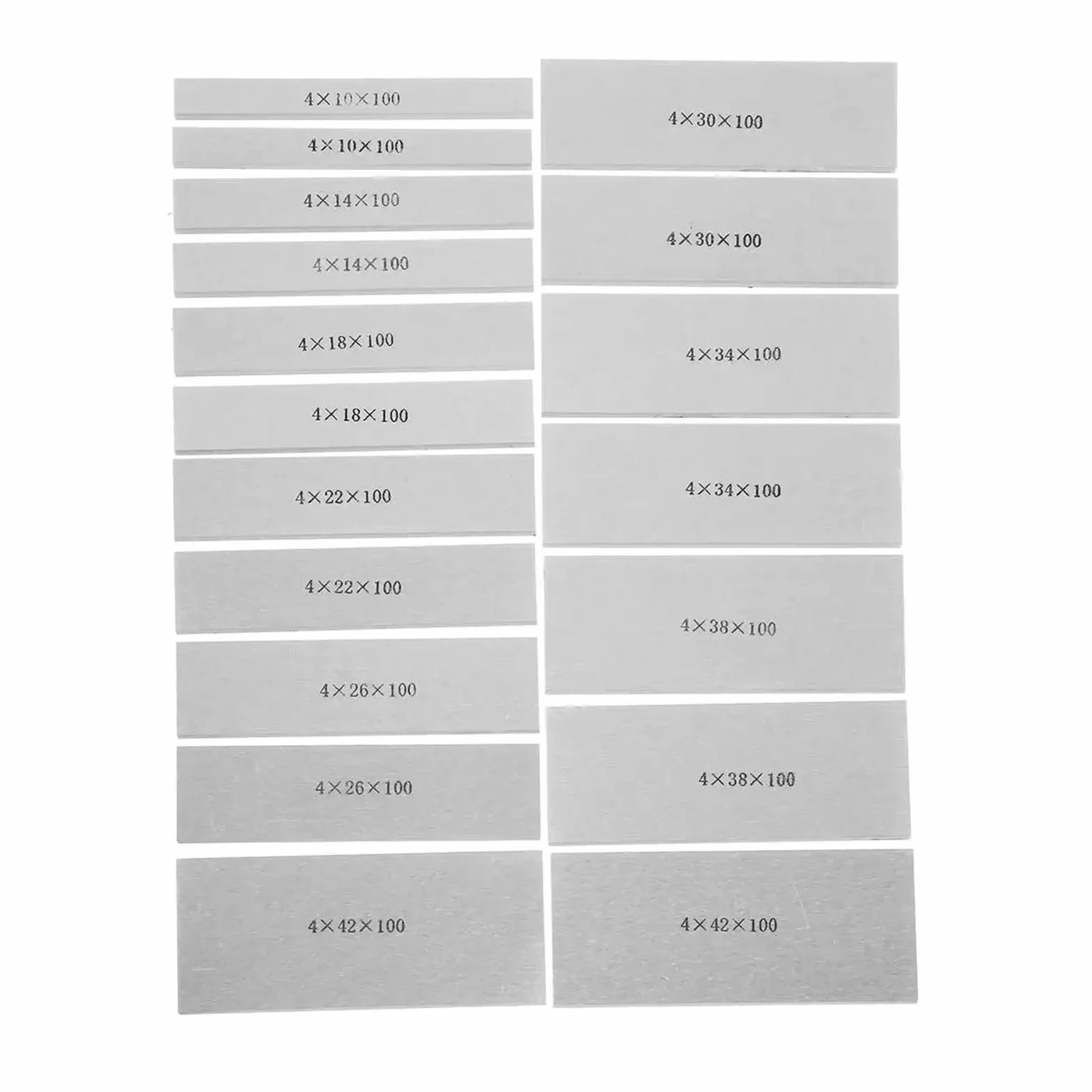 18 szt. 9 par stalowych bloków pomiarowych równoległych do frezarki imadłowej Zestaw precyzyjnych podkładek frezarskich CNC 100 mm X (10-42 mm) Wysoka dokładność
