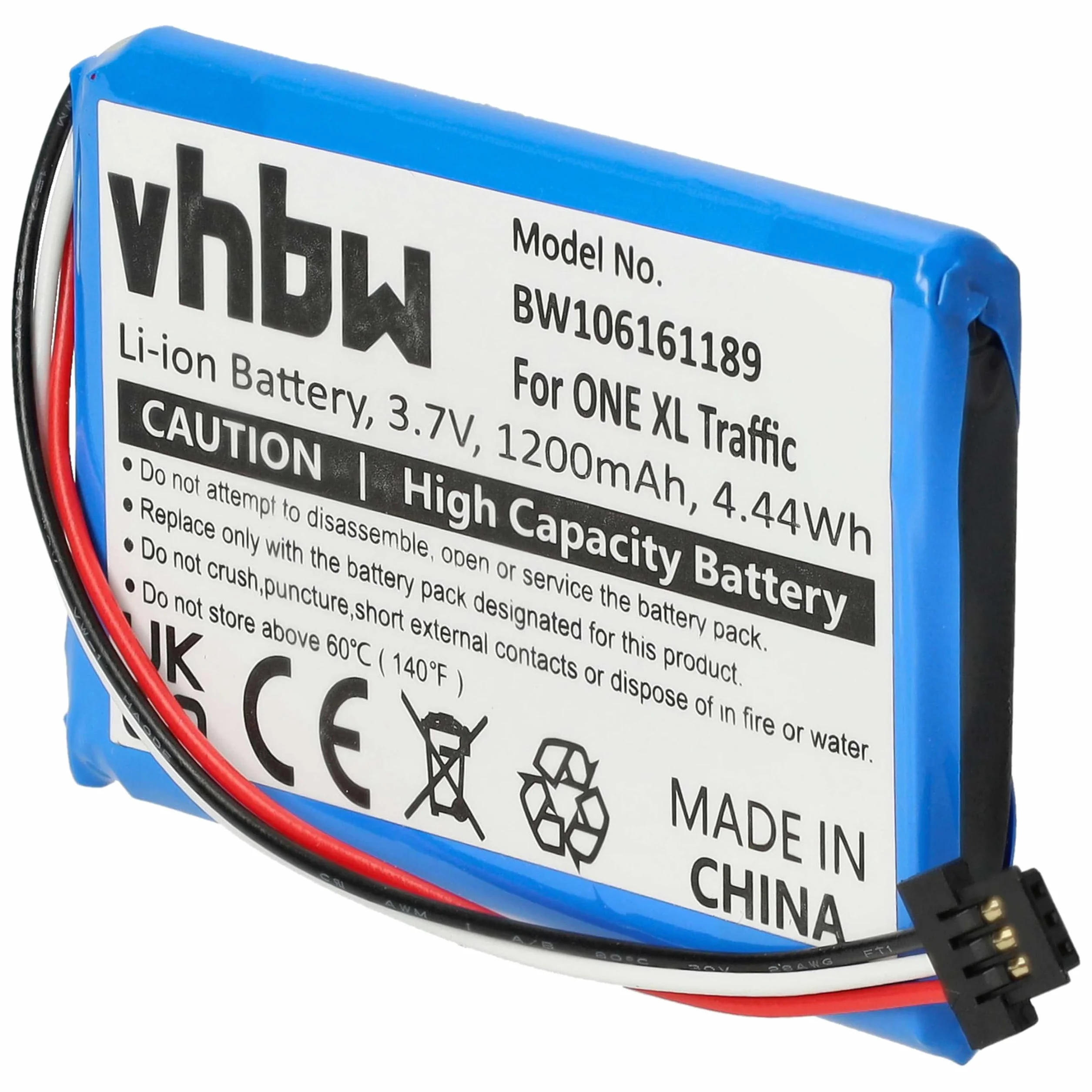 vhbw Bateria kompatybilna z TomTom XL Live 1200mAh 3,7 V Li-Ion
