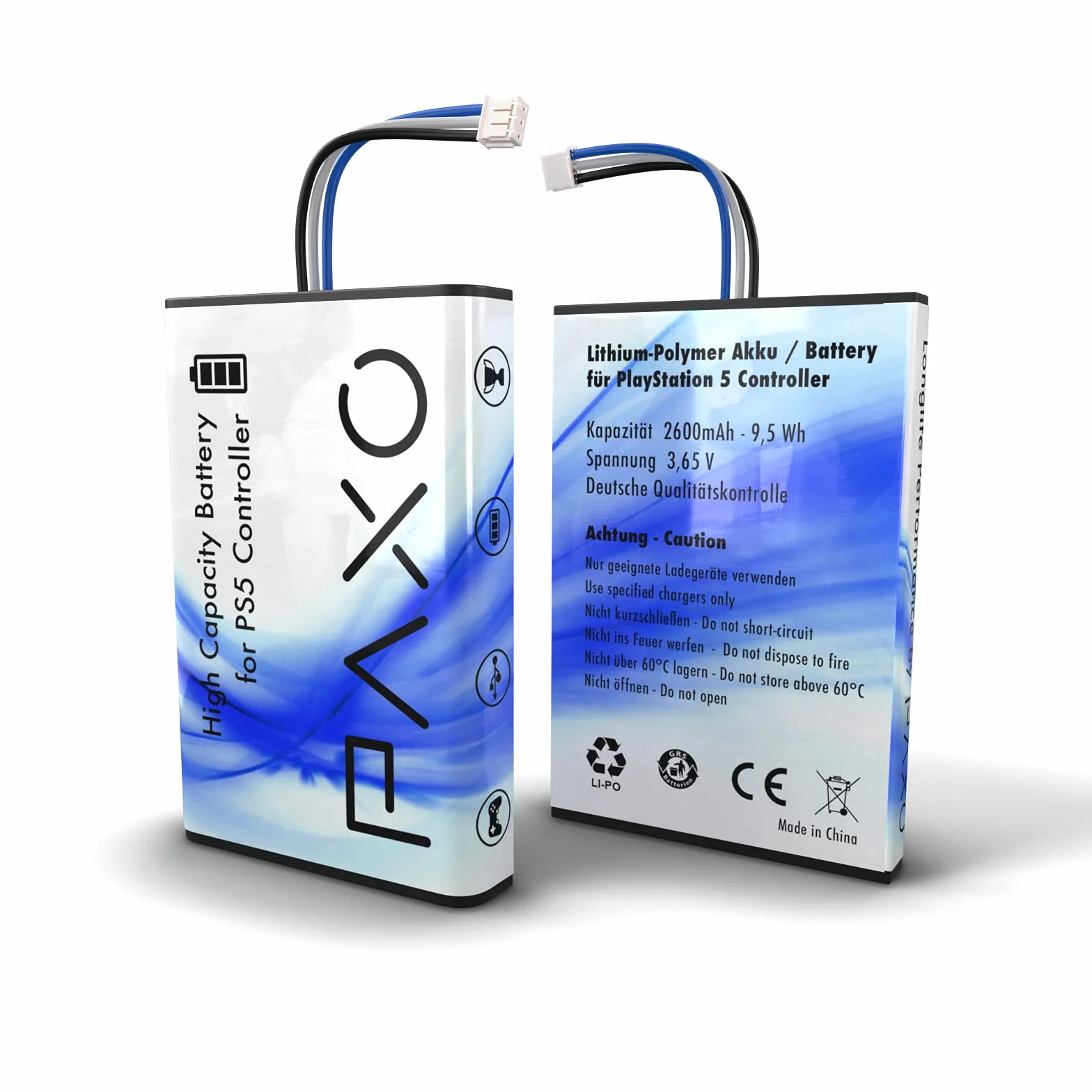 Akumulator litowo-jonowy 9500mWh 2600 mAh do kontrolera PS5, tuning