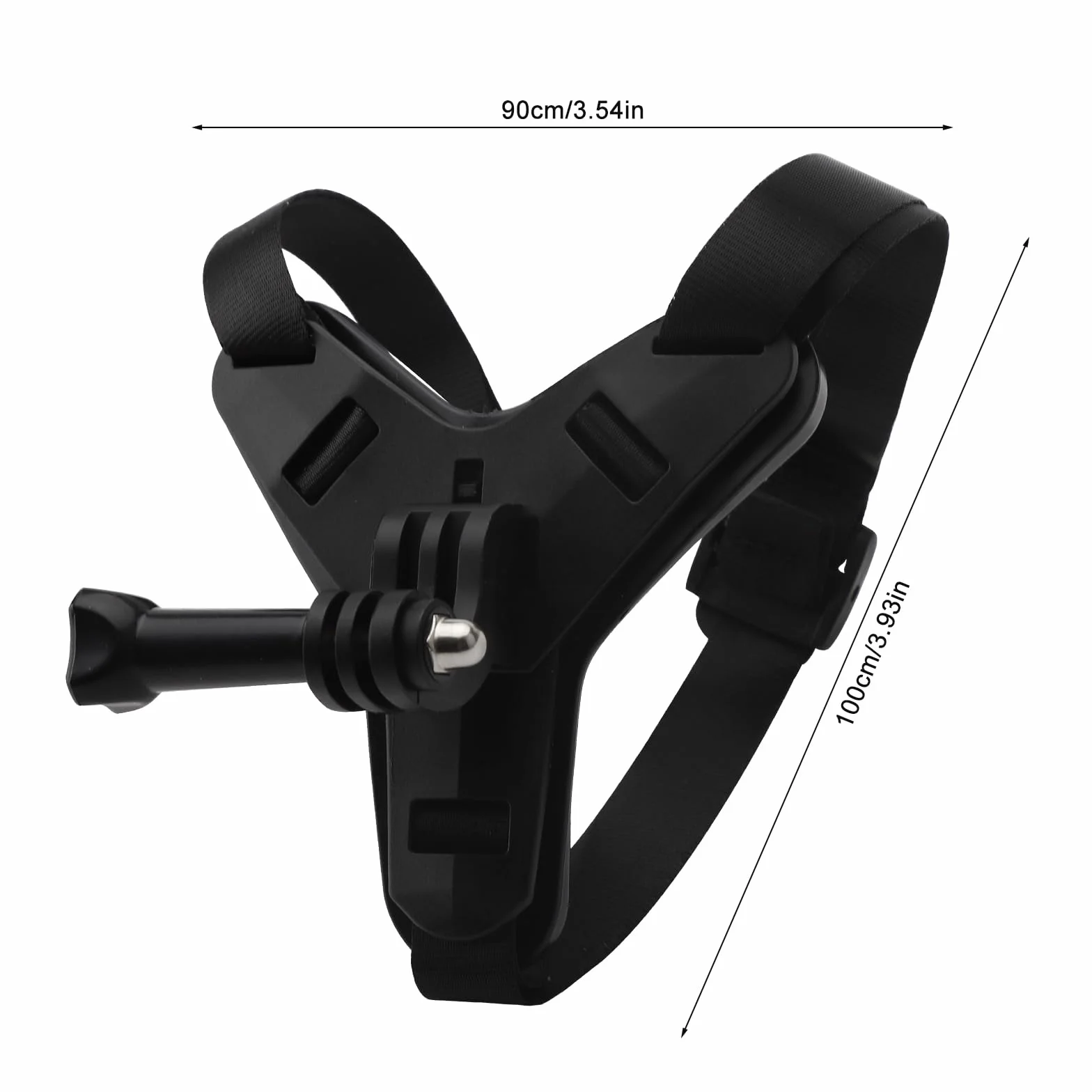 Czarny uchwyt na kask motocyklowy Chin Mount uchwyt przedłużający z haczykiem J, antypoślizgowy silikon do GoPro Hero 13/12/11/10/9/8/7/6/5, Osmo Action, Session, SJCAM