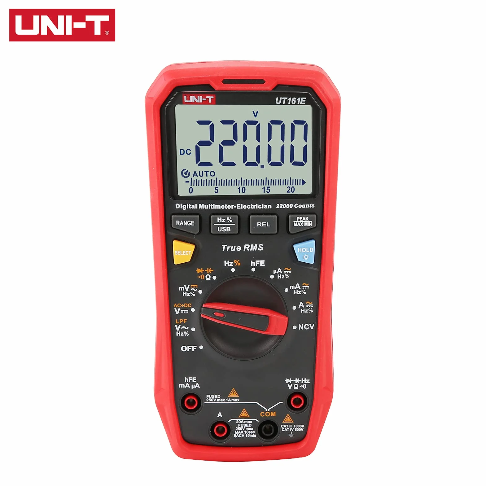 UNI-T UT161E Digital Multimeter True RMS AC/DC Voltage Current Resistance Capacitance Tester