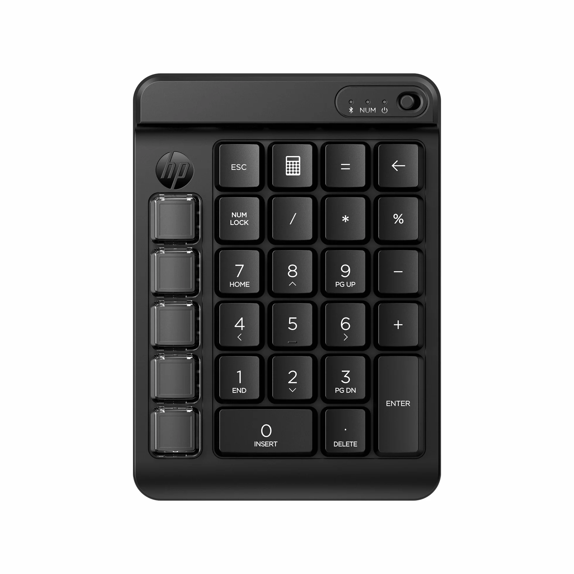 HP 430 programowalna klawiatura bezprzewodowa, połączenie Bluetooth 5.3, gwarantowana 50 milionów ciśnień, kompatybilna z Windows 10, 11, macOS i ChromeOS, czarna