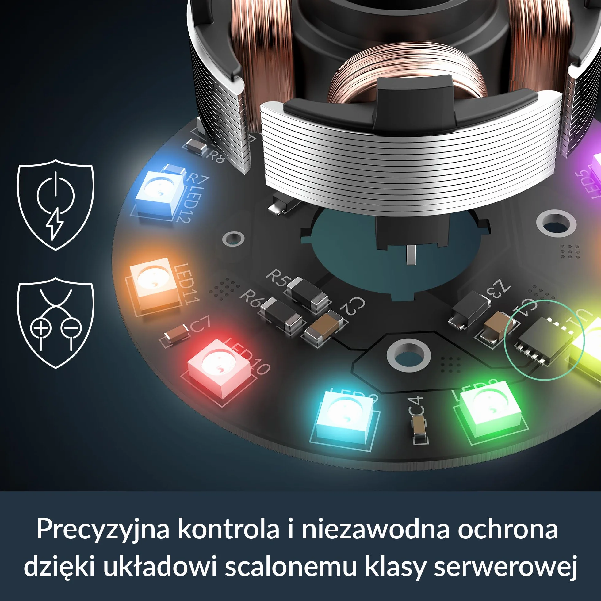 ARCTIC P12 Pro A-RGB Mocny Wentylator PWM 120 mm 600-3000 rpm 5V Cyfrowy RGB 4-Pin Czarny