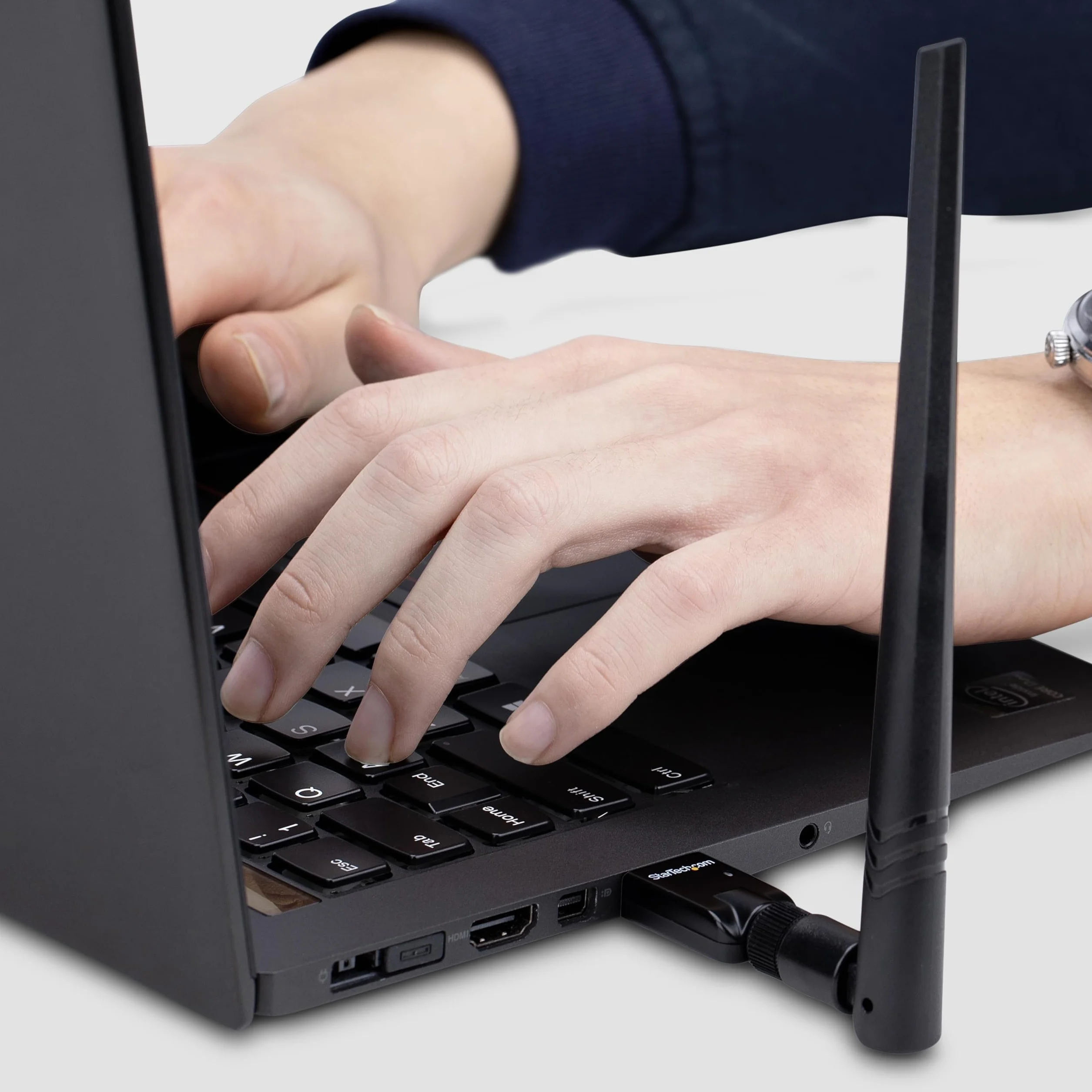 StarTech.com Adapter USB Bluetooth 5.3 Class 1 do PC, dalekosiężna łączność z klawiaturą, myszą, strumieniowym audio