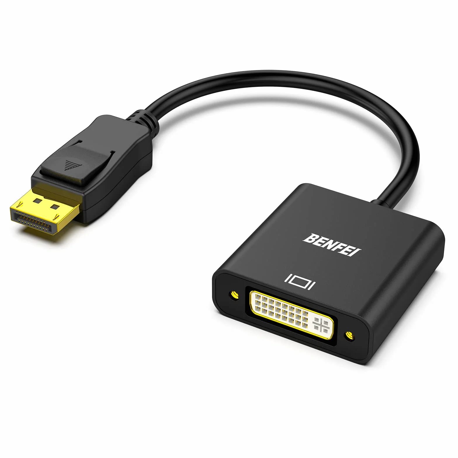 BENFEI DisplayPort na DVI adapter pozłacany DP męski żeński kompatybilny Lenovo Dell HP