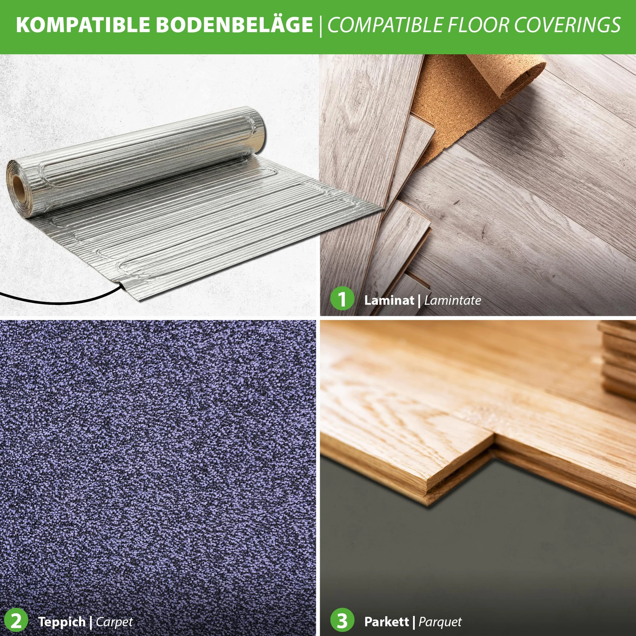 3 m² aluminiowa płaska mata do podłóg drewnianych, laminatu, parkietu, dywanu, winylu, lenoleum